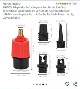 Adaptador Válvulas Inflador Tablas Surf