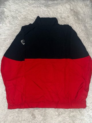 Windbreaker Nike Vintage Uomo XL Rosso Nero Sport