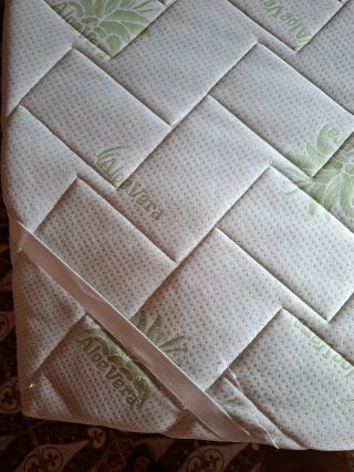 Topper letto matrimoniale Aloe Vera
