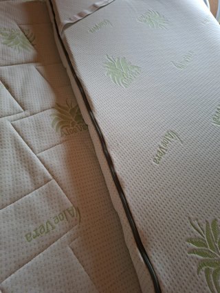 Topper letto matrimoniale Aloe Vera
