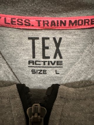 Sudadera deportiva TEX gris talla L