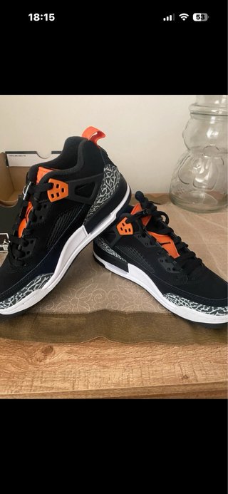 Zapatillas Jordan Talla 38.5 Negras Naranja