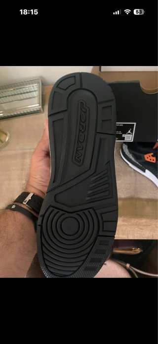 Zapatillas Jordan Talla 38.5 Negras Naranja