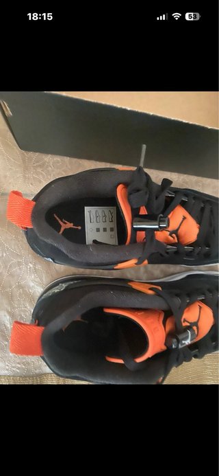Zapatillas Jordan Talla 38.5 Negras Naranja