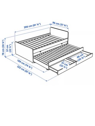 Cama nido IKEA blanca