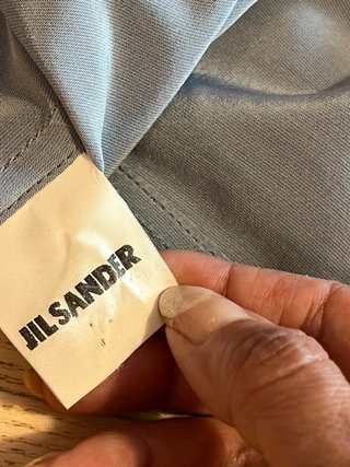 Jil Sander Vintage 100% Silk Grey Oversized Shirt