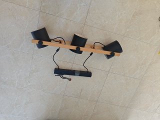 Lámpara colgante EGLO HORNWOOD madera y metal