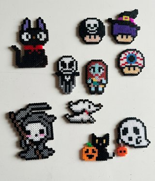 Magneti Hama Beads Halloween Vari