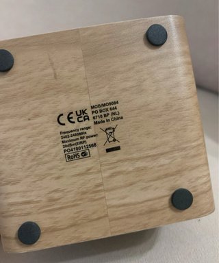 Altavoz Portátil Madera y Negro