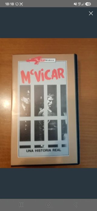 McVicar VHS Película Drama Crimen Español
