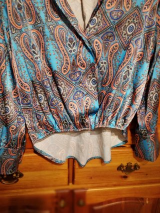 Camicia donna manica lunga fantasia