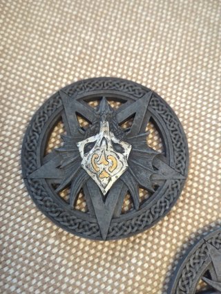 Juego de 4 posavasos con diseño de estrella