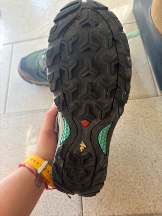 Zapatos trekking Quechua verde/petróleo
