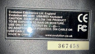 Teclado MIDI Controller Evolution MK-449C