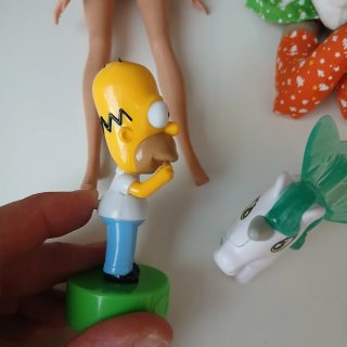 Lotto misto giocattoli Barbie 1999 Homer Simpson