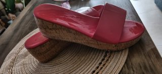 Sandalias Rojas Cuña