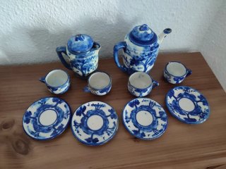 Juego de té antiguo de juguete