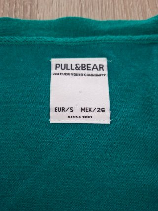 Chaqueta Pull&Bear abotonada verde S