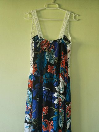 Vestido largo estampado floral