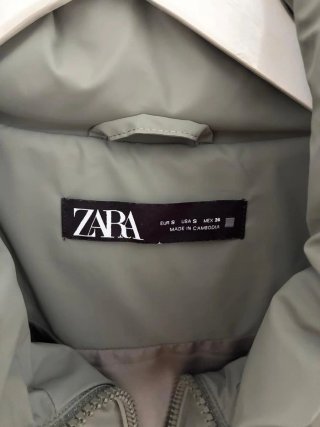 Chaleco Zara Verde Oliva Talla S