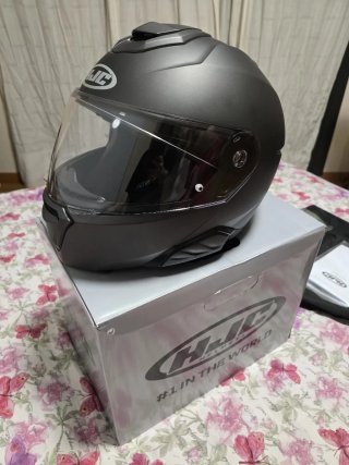 Casco modular HJC i91 Emi Flat Titanium talla M