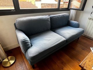 Sofá IKEA 3 plazas azul claro