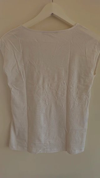 Camiseta Comptoir des Cotonniers Beige/Blanca