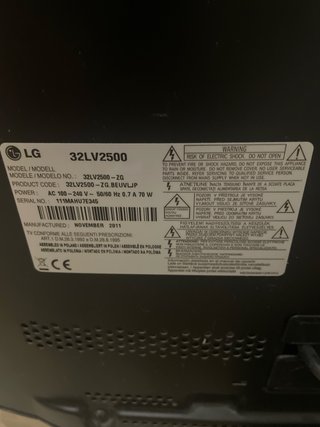 Televisor LG 32 Negro