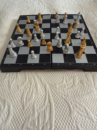 Mini ajedrez plegable magnético