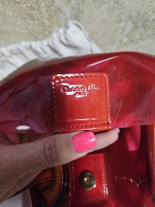 Bolso Dior Vintage Galliano Rojo Naranja