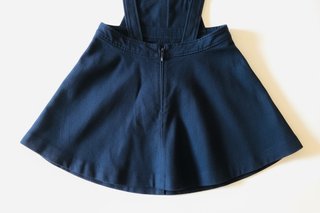 Mini Vestido Pichi Azul lana preppy Xs