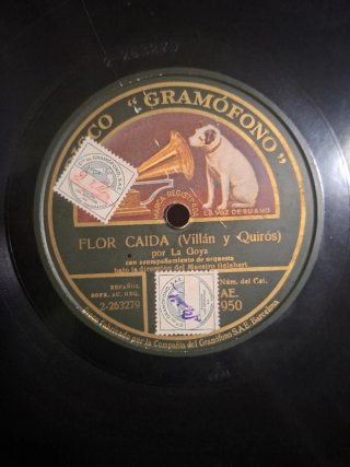 Disco Gramófono ¿Qué Será? Año 1924 la Goya