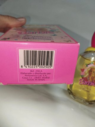 Frasco de colonia Barbie vintage descatalogado