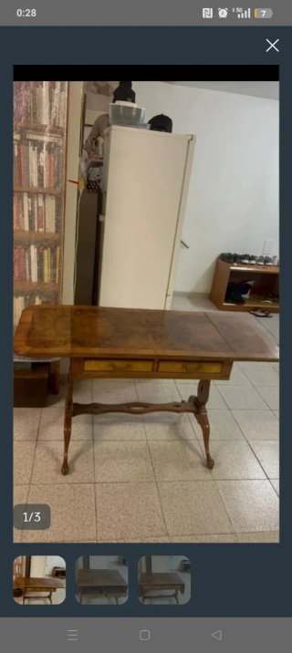 Mesa escritorio vintage madera