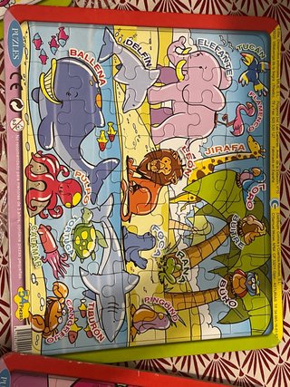 Pack 5 Puzzles Infantiles Animales y Números