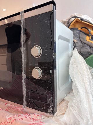 Microondas Bosch Integrable Cristal Roto