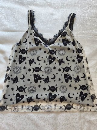 Top encaje Animosa estampado místico Talla L