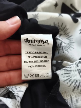 Top encaje Animosa estampado místico Talla L