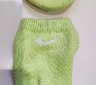 Calcetines Nike tobilleros verde lima 39-42
