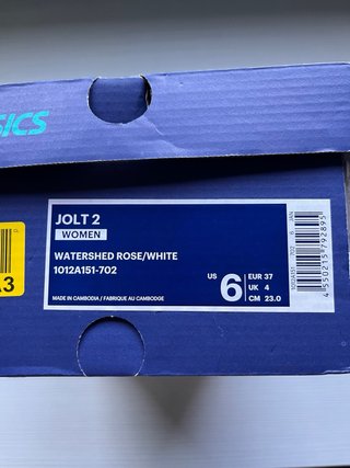 Zapatillas running Asics lilas y blancas