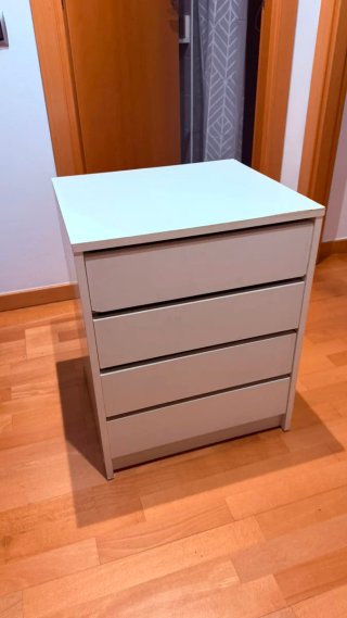Cajonera Ikea MALM Blanca
