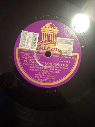 Disco gramófono año 1930 El País de los Tontos