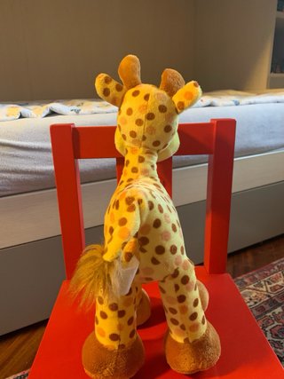 Peluche Giraffa Giallo Macchie Marroni