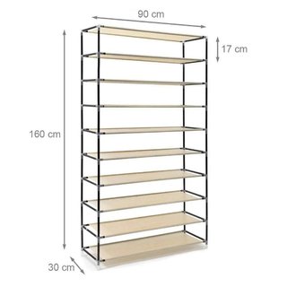 Scarpiera Salvaspazio 10 Ripiani 45 Paia Scaffale