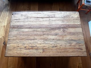 Mesa de centro madera maciza rústica