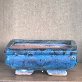 Maceta bonsai cerámica azul
