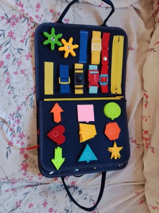 Bolso maletín sensorial infantil dinosaurios