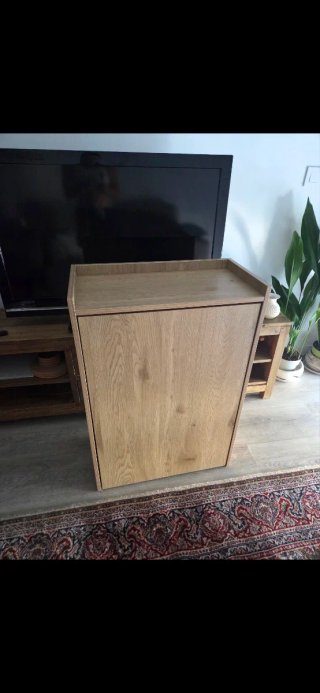 Mesa escritorio plegable con estantería