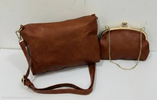 Set de 4 bolsos marrones