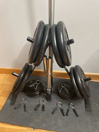 Soporte para discos y barras de gimnasio